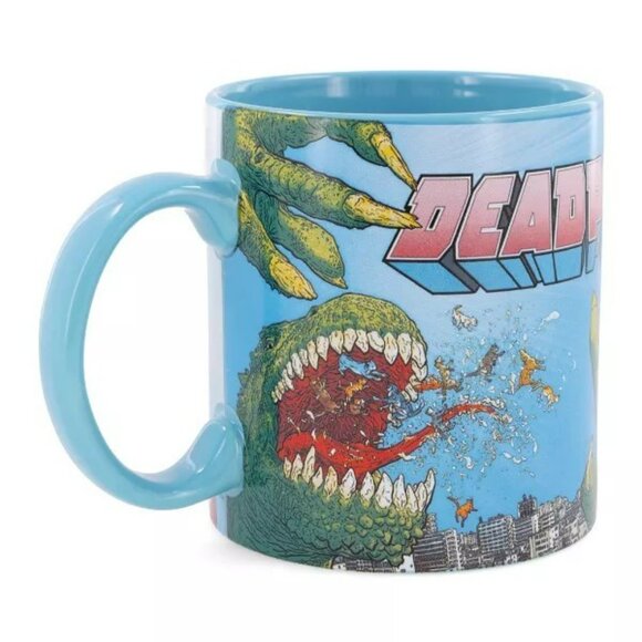 Silver Buffalo Marvel Deadpool and Unicorn "Best Mug Ever" Ceramic Mug NWT - Picture 3 of 3